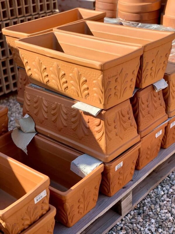 Cassetta Roma in terracotta 52 cm