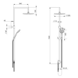 Colonna doccia PAVONE Shower Tech