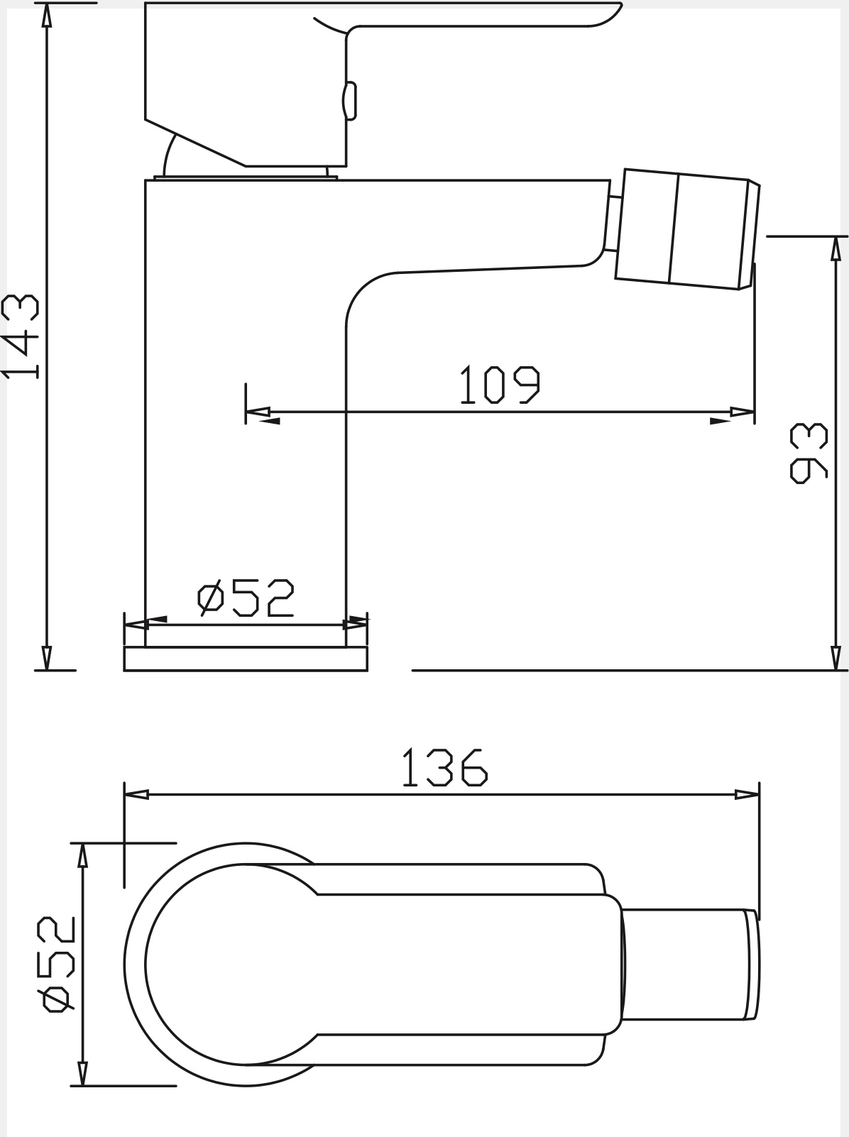 Miscelatore bidet SEVEN - immagine 2