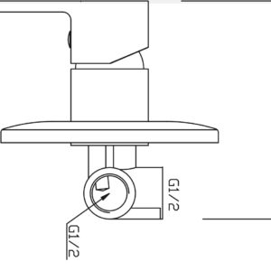 Miscelatore incasso doccia SEVEN