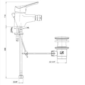 Miscelatore bidet PILOT Paini