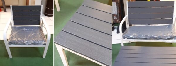 Salotto acciaio polywood "GIADA" Papillon - immagine 4