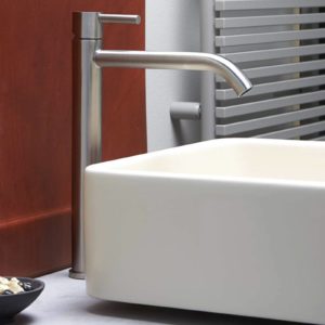 Miscelatore lavabo prolungato senza scarico linea INOX