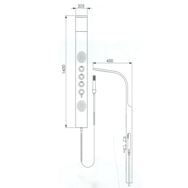 Colonna doccia multifunzione ANTARES Shower Tech - immagine 5