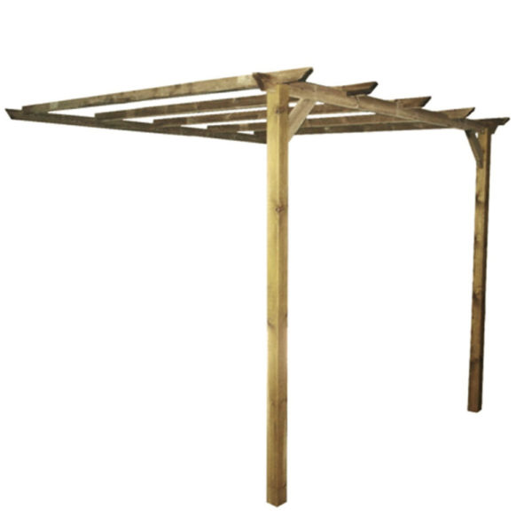 Pergola a parete in legno impregnato MADEIRA