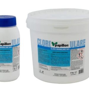 Cloro per piscine in polvere “Granulare” 56% Papillon