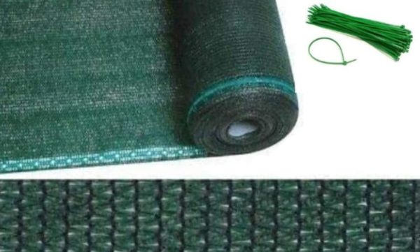 Rete ombreggiante verde in rotolo 90% schermatura - immagine 2