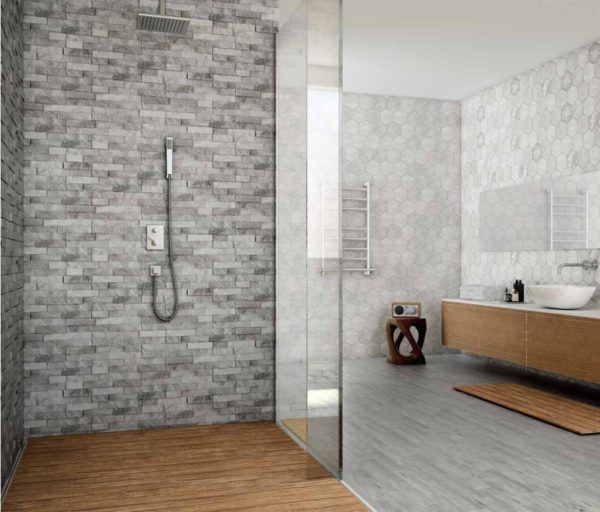 Keradom Rock Grey 7,5x38,5 tridimensionale - immagine 2