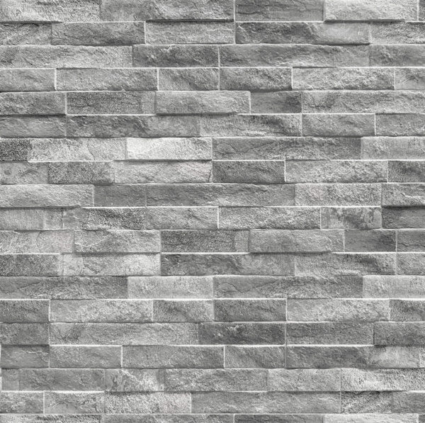 Keradom Rock Grey 7,5x38,5 tridimensionale