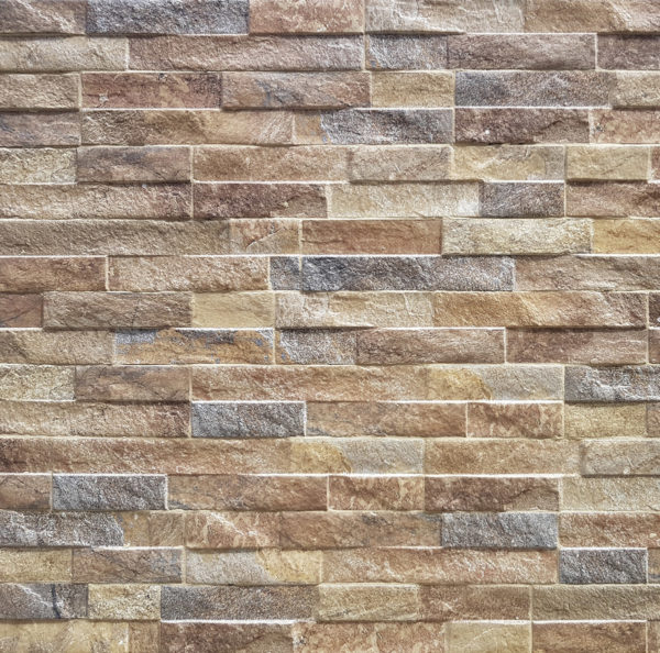 Keradom Rock Rust 7,5x38,5 tridimensionale