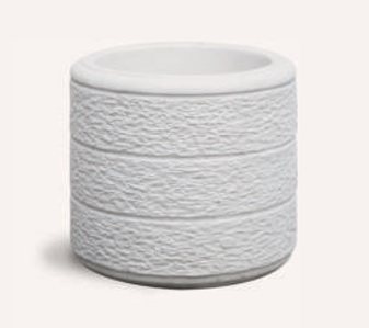 Vaso tondo da giardino esterno in cemento Monviso G