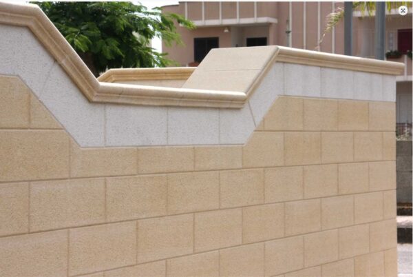 Rivestimento Bocciardato bisellato giallo/bianco - immagine 5