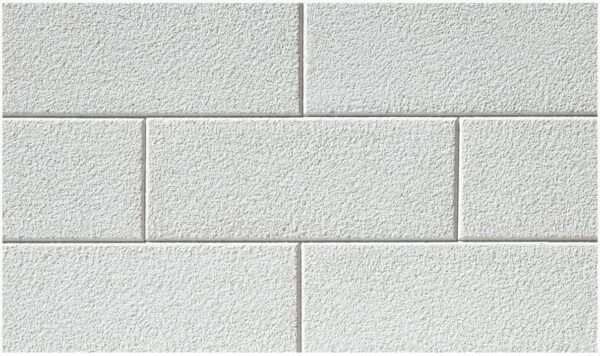 Rivestimento Bocciardato bisellato giallo/bianco