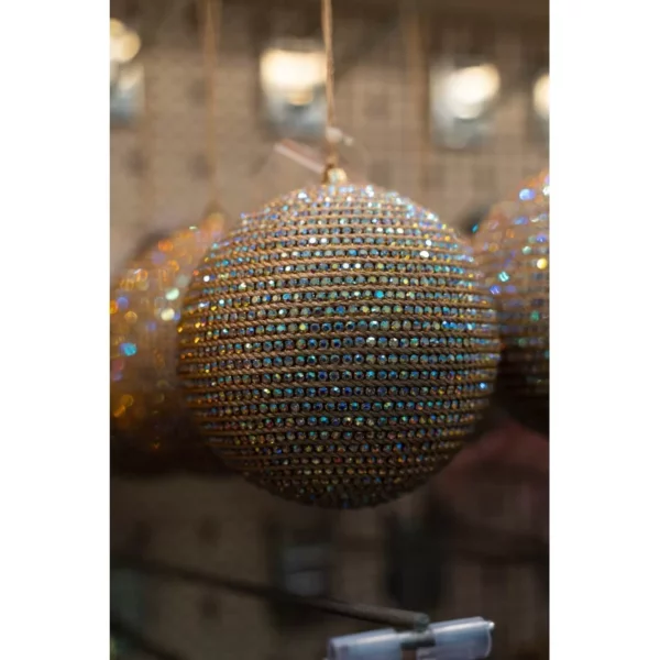 Palla di Natale Oro Ø12 Diamond EDG - immagine 2