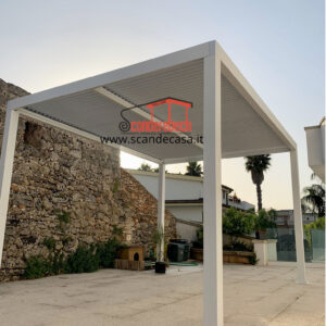 Pergola Bioclimatica Atena 100 3×4 2,5h Bianca