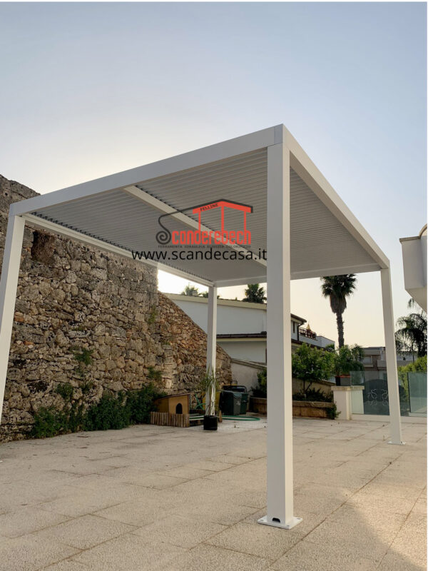 Pergola Bioclimatica Atena 100 3x4 2,5h Bianca - immagine 2