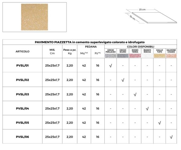 Gradino Superlevigato Idrofugato  Antigelivo Finitura Similmarmo - immagine 3