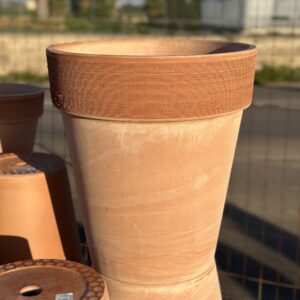 Vaso alto graffiato in Terracotta