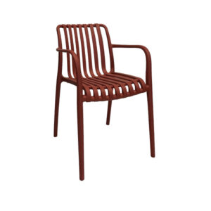 Sedia in resina da esterno Nives Verdelook Terracotta