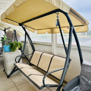 Dondolo Crevan 3 posti colore beige