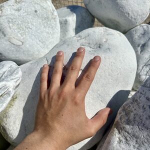 Ciottoli Maxi bianco carrara 200-400mm