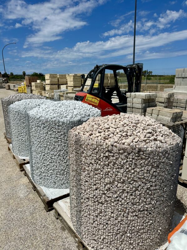 Cesta ciottoli di carrara 1500 kg