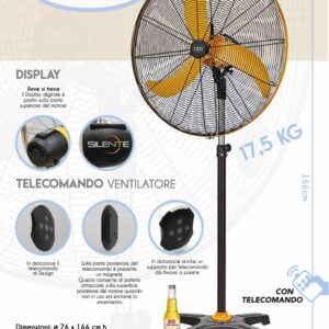 Ventilatore Professionale SILENTE 32 ø76CM