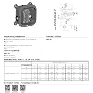 Box incasso universale Paffoni PBOX001