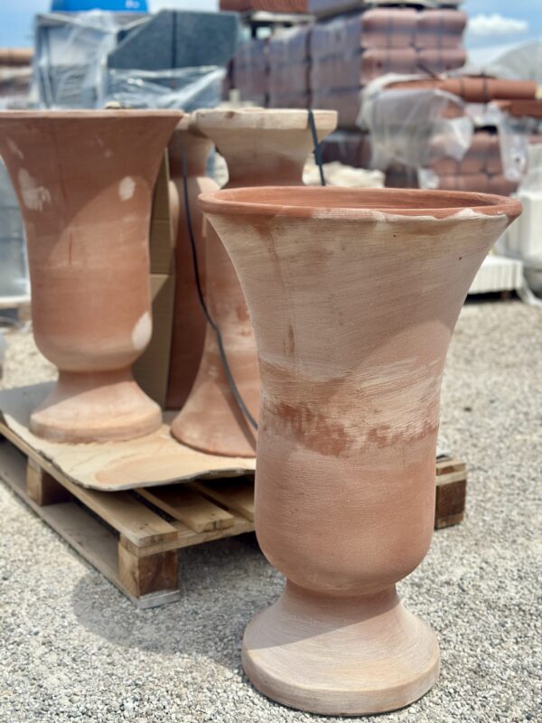 Calice in terracotta H80 cm diametro 42,5 Made in Italy