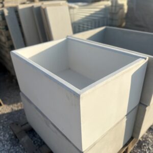 Lavatoio in cemento bianco da esterno