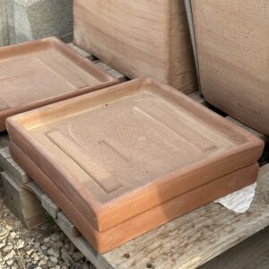 Sotto Vaso in terracotta quadrato 30×30