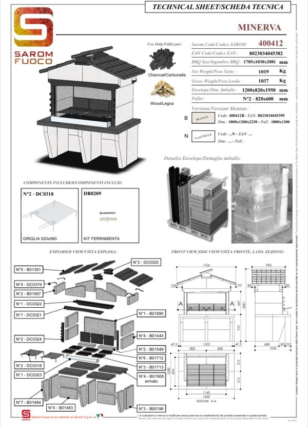 Minerva Barbecue Sarom - immagine 2