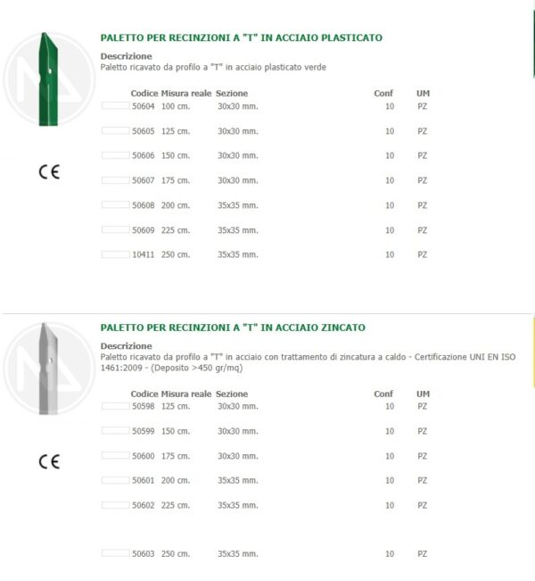 Recinzione in ferro zincato nudo o plastificato verde - immagine 3