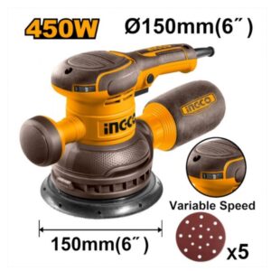 Levigatrice rotorbitale 450w Ingco