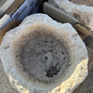 Vaso Mortaio in cemento effetto pietra