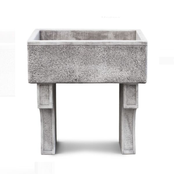 Lavello da giardino in cemento con supporti completo - immagine 2