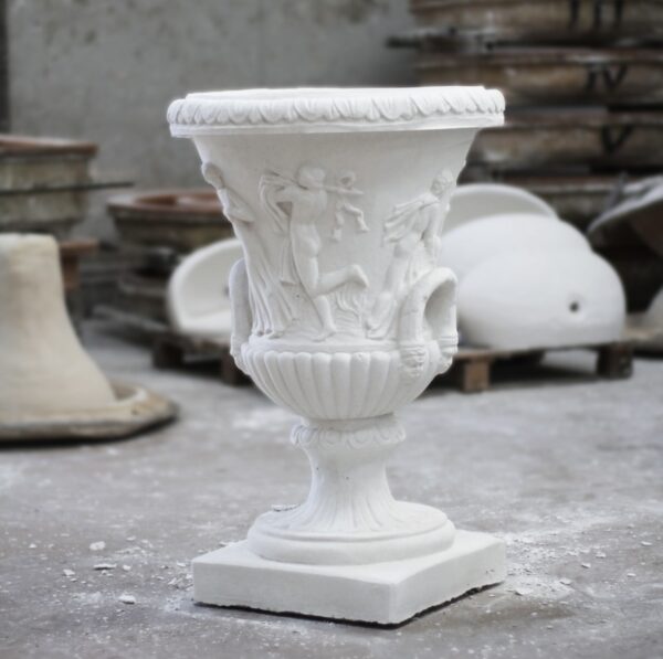Vaso Calice Grande in cemento stile Antico H85