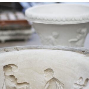 Vaso Calice Grande in cemento stile Antico H85