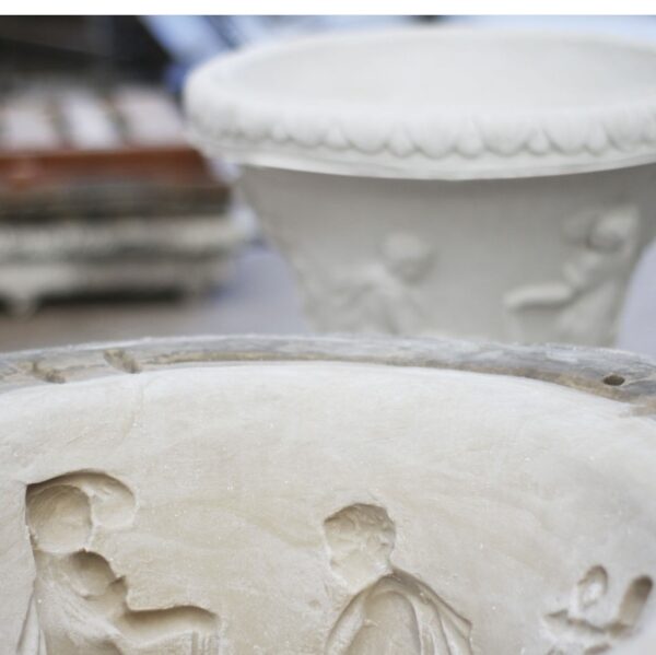 Vaso Calice Grande in cemento stile Antico H85 - immagine 2
