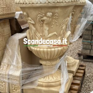 Vaso Calice Grande in cemento stile Antico H85