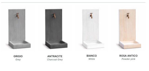 Fontana moderna da esterno in calcestruzzo - immagine 4