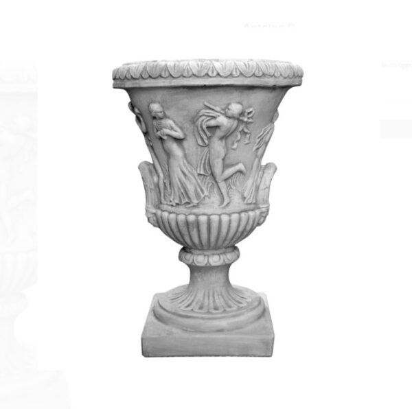 Vaso Calice Grande in cemento stile Antico H85 - immagine 3