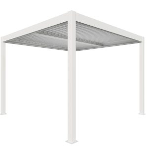 Pergola BIOCLIMATICA ATENA 100 alluminio 3×3 H2,50 BIANCA
