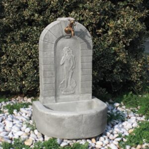 Fontana vedovella Arezzo in cemento e granulato di marmo H85