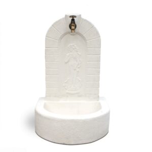 Fontana vedovella Arezzo in cemento e granulato di marmo H85