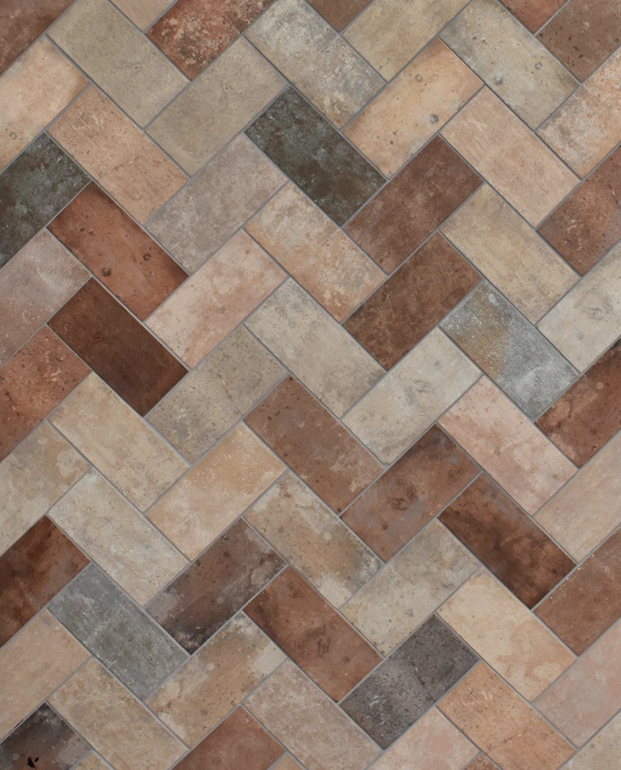 Chianti Multicolor Gres effetto Cotto Toscano formato 12,5x25cm R10 - immagine 3