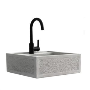 Lavello con foro per rubinetto Lavabo sospeso 45x42H16
