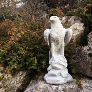 Statua Falco in cemento per esterno H58cm