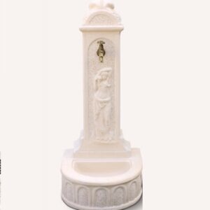 Fontana da giardino Imperia in cemento e granulato di marmo H125