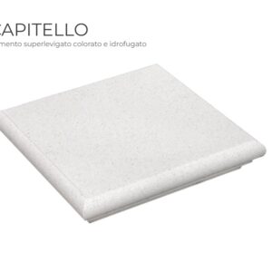 Capitello per colonna in cemento super levigato ELITE